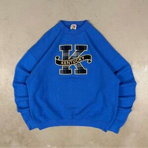 Vintage 90s Kentucky Wildcats College Sportswear Retro Crewneck Sweatshirt Large